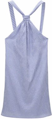 Pull&Bear Šaty  modrá denim / pastelovo modrá / biela