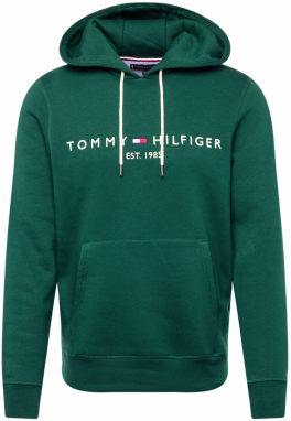 TOMMY HILFIGER Mikina  námornícka modrá / tmavozelená / červená / biela