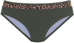 LASCANA Bikinové nohavičky  hnedá / kaki / čierna