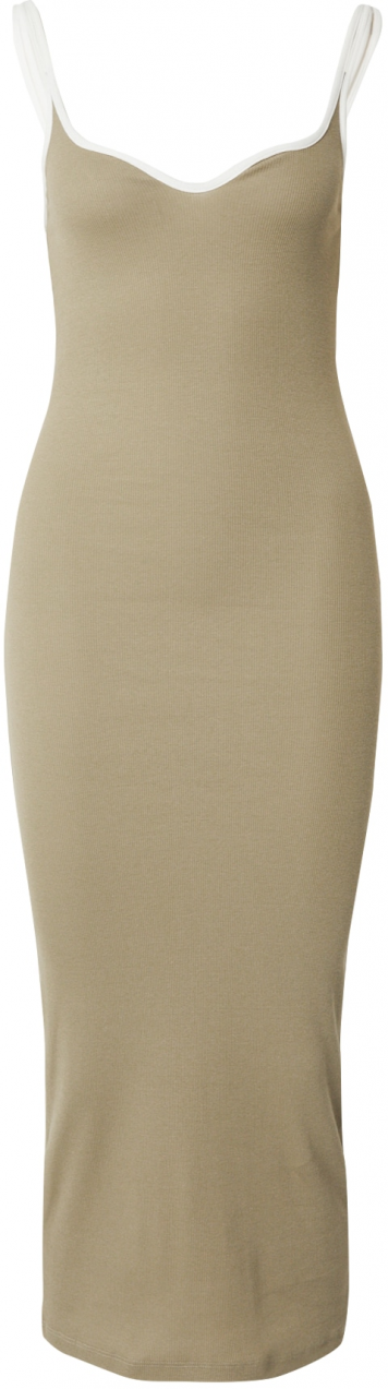 Noisy may Šaty 'NMRALLY'  olivová / biela