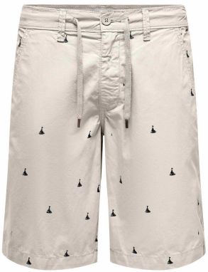 Only & Sons Chino nohavice 'LOC'  svetlosivá / čierna