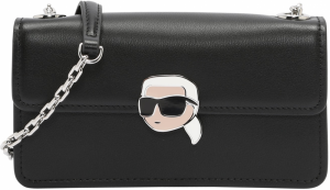 Karl Lagerfeld Listová kabelka 'Ikonik'  telová / čierna / biela