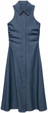 MANGO Košeľové šaty 'Adri'  modrá denim