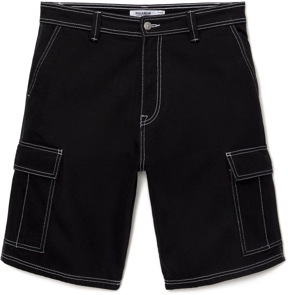 Pull&Bear Kapsáče  čierna / biela