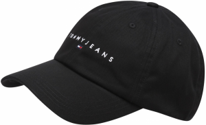 Tommy Jeans Čiapka 'LINEAR'  červená / čierna / biela