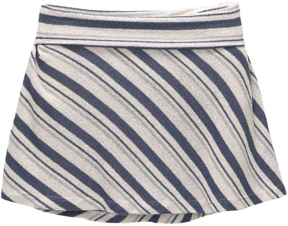 Pull&Bear Sukňa  námornícka modrá / dymovo modrá / biela