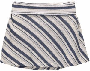 Pull&Bear Sukňa  námornícka modrá / dymovo modrá / biela