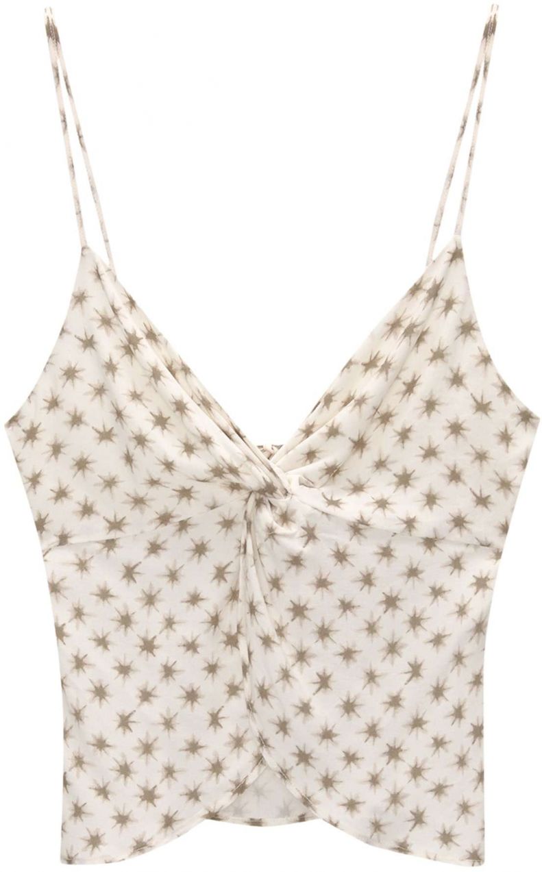 Pull&Bear Top  tmavošedá / biela