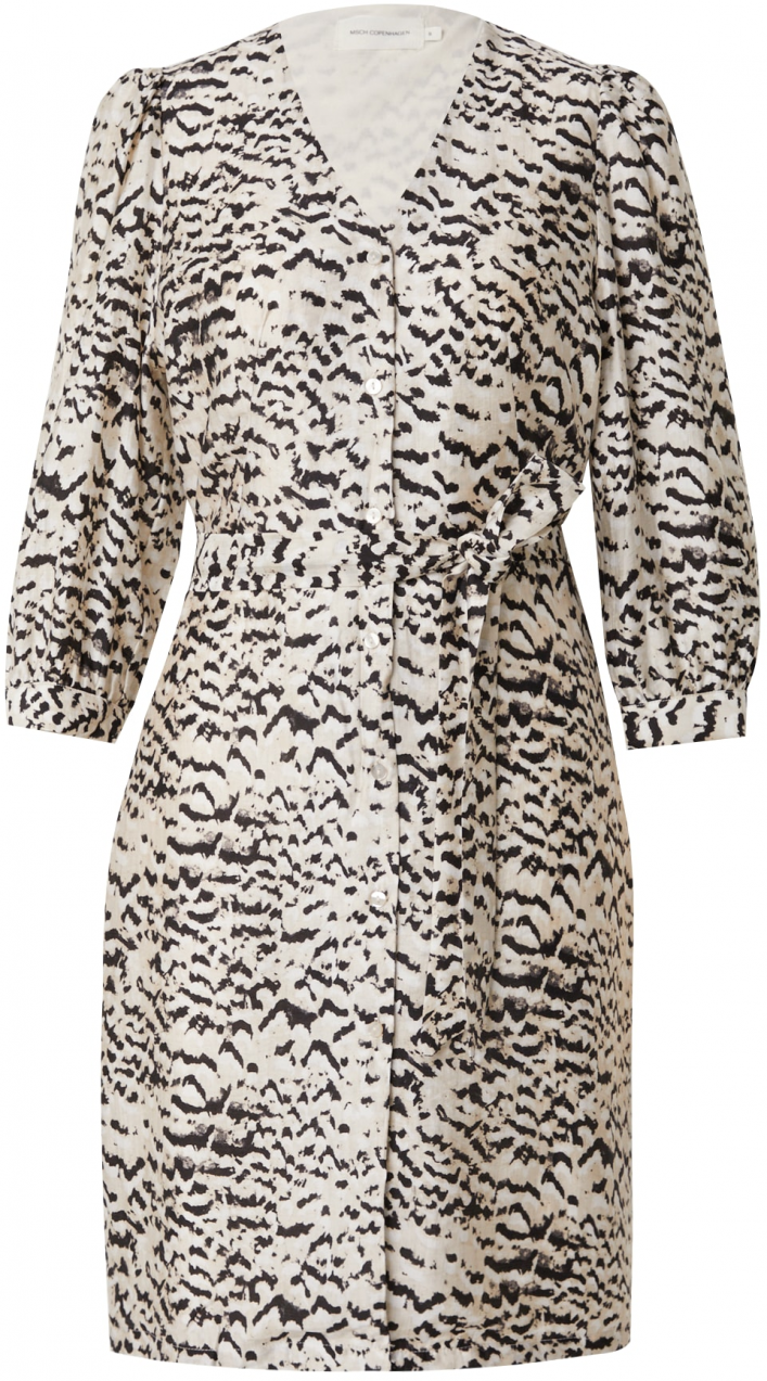 MSCH COPENHAGEN Košeľové šaty 'Philida Maire'  piesková / svetlobéžová / čierna