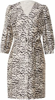 MSCH COPENHAGEN Košeľové šaty 'Philida Maire'  piesková / svetlobéžová / čierna