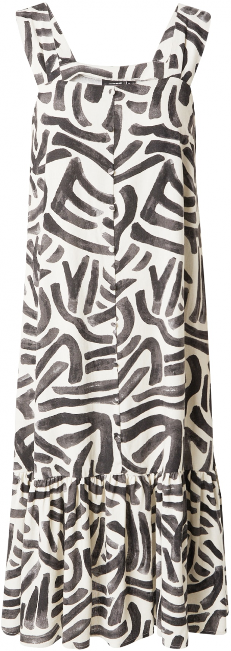 PIECES Šaty 'PCARLEM'  krémová / antracitová / čierna