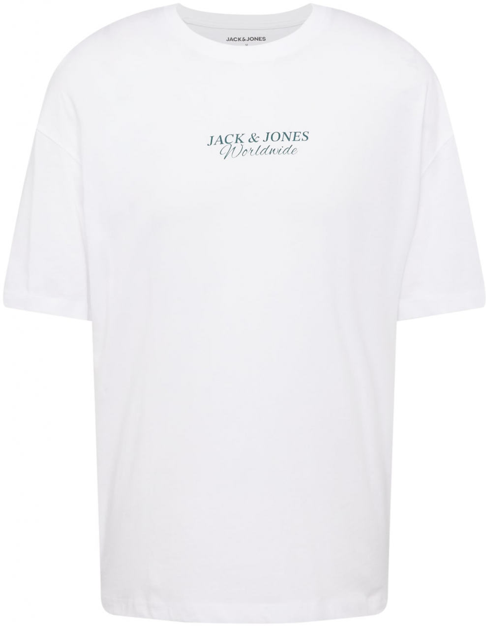 JACK & JONES Tričko 'JJPRAIA'  svetlozelená / tmavozelená / biela