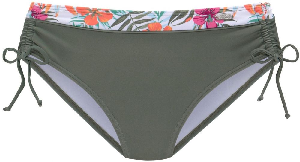 VENICE BEACH Bikinové nohavičky  tmavozelená / zmiešané farby