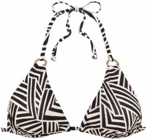 LASCANA Bikinový top  nebielená / čierna