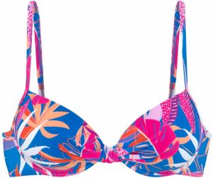 BUFFALO Bikinový top  modrá / mätová / ružová / fuksia