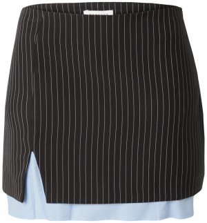 TOPSHOP Sukňa  svetlomodrá / čierna / biela