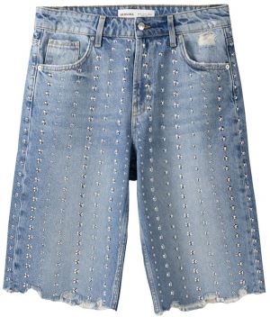 Bershka Džínsy  modrá denim