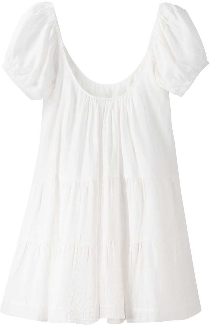 Bershka Letné šaty  šedobiela