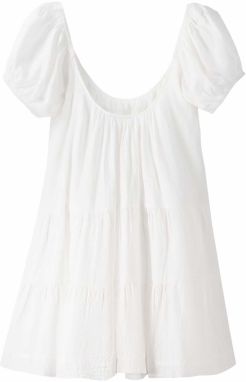 Bershka Letné šaty  šedobiela