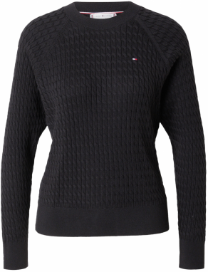 TOMMY HILFIGER Sveter  námornícka modrá / červená / čierna / biela