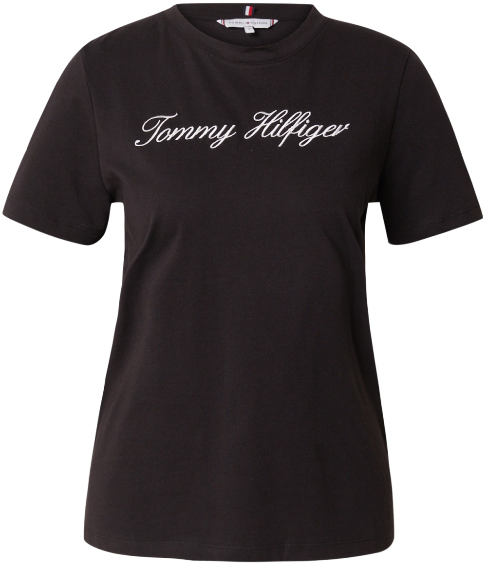 TOMMY HILFIGER Tričko  čierna / biela