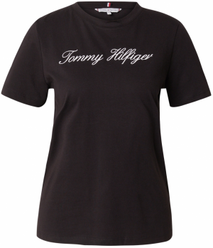 TOMMY HILFIGER Tričko  čierna / biela