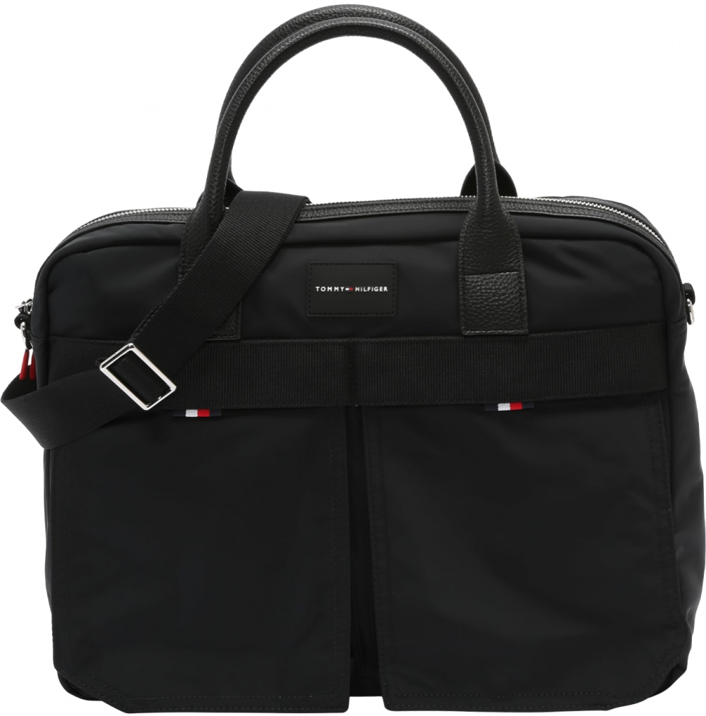 TOMMY HILFIGER Taška na notebook  čierna