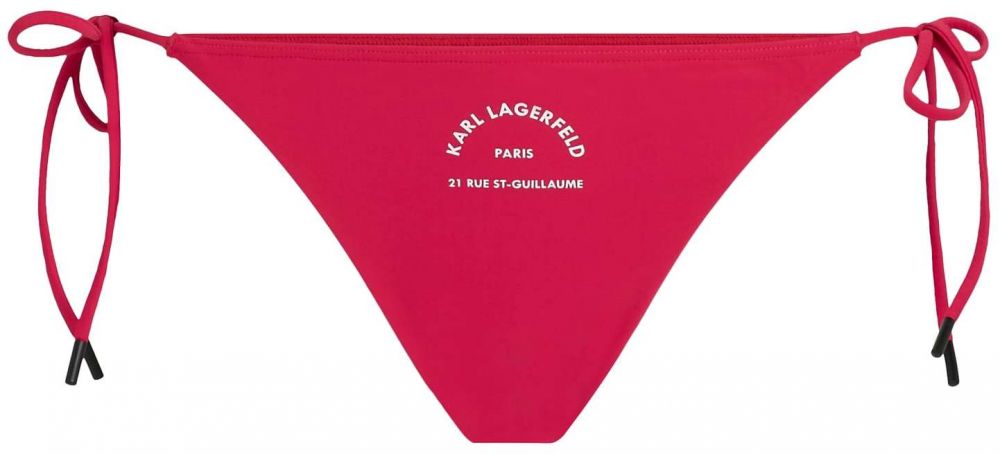 Karl Lagerfeld Bikinové nohavičky 'Rue St-Guillaume'  červená / biela