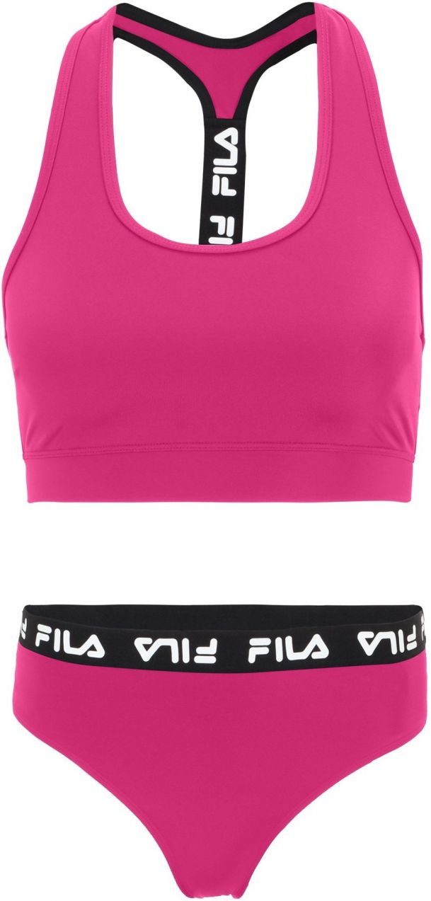 FILA Bikiny 'SORANO'  fuksia / čierna / biela