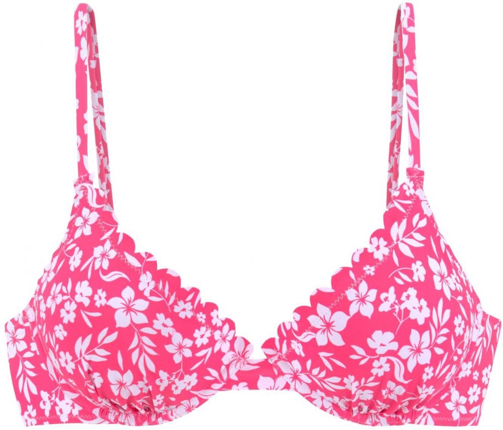 VIVANCE Bikinový top  ružová / biela