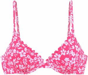 VIVANCE Bikinový top  ružová / biela