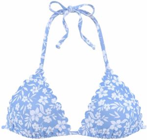 VIVANCE Bikinový top  modrá / biela