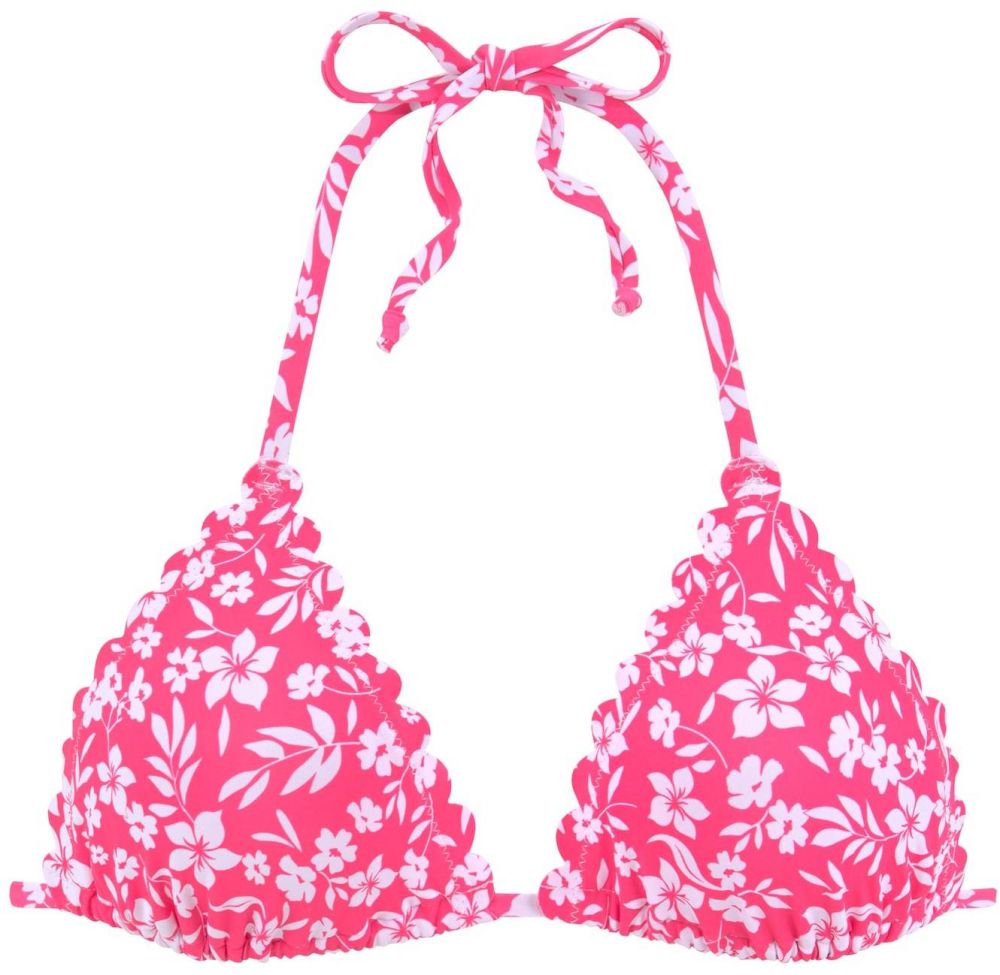 VIVANCE Bikinový top  ružová / biela
