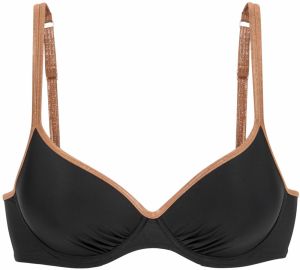 BRUNO BANANI Bikinový top  hrdzavohnedá / čierna