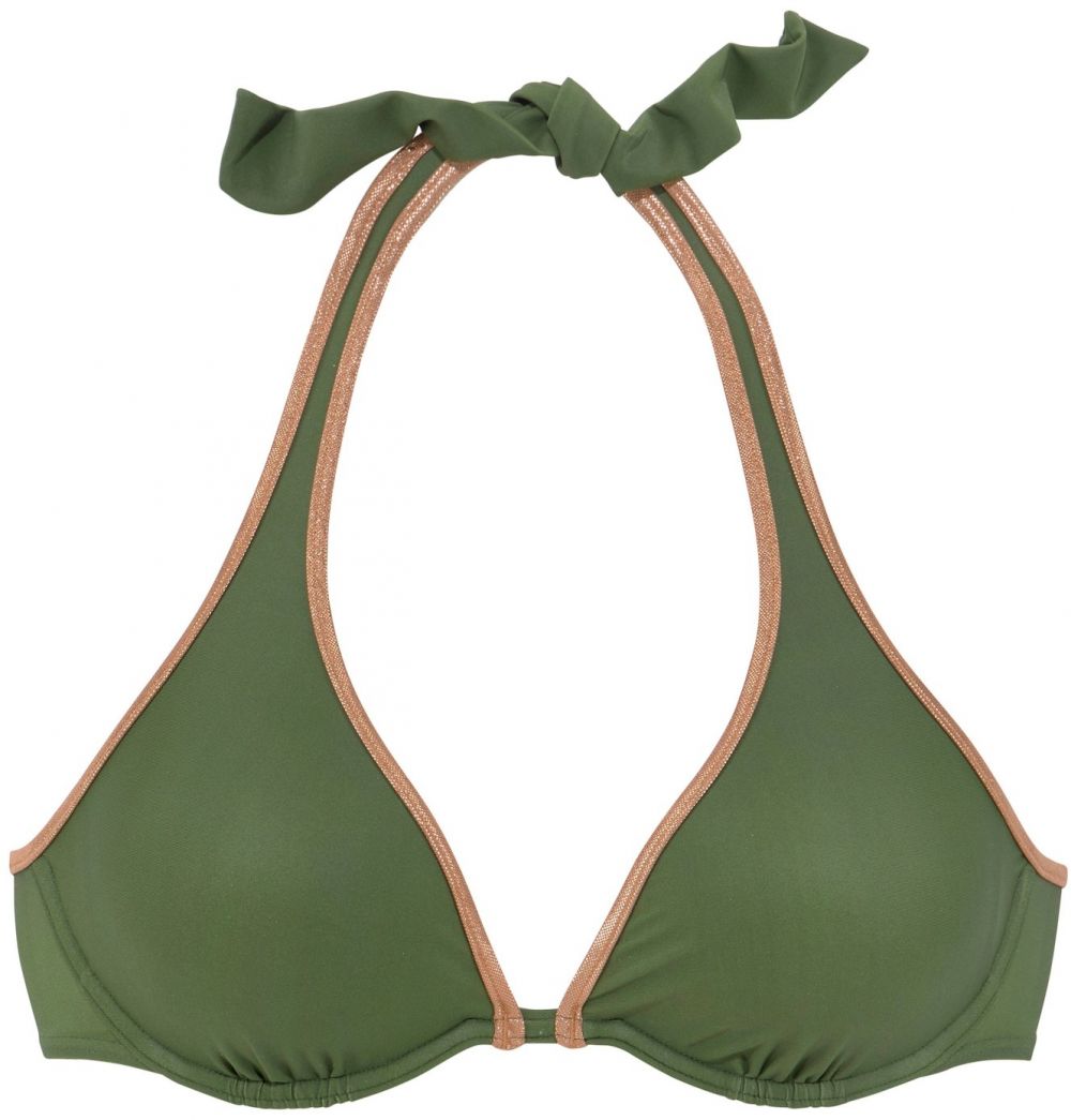 Bruno Banani Bikinový top  bronzová / kaki