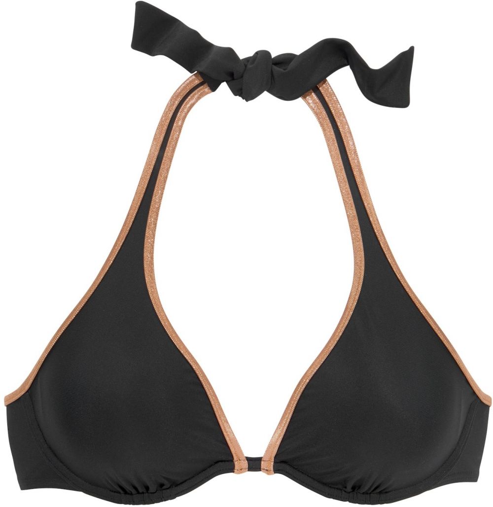 Bruno Banani Bikinový top  bronzová / čierna