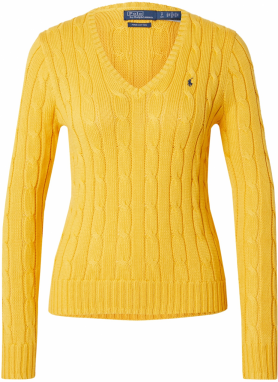 Polo Ralph Lauren Sveter 'KIMBERLY'  námornícka modrá / zlatá žltá