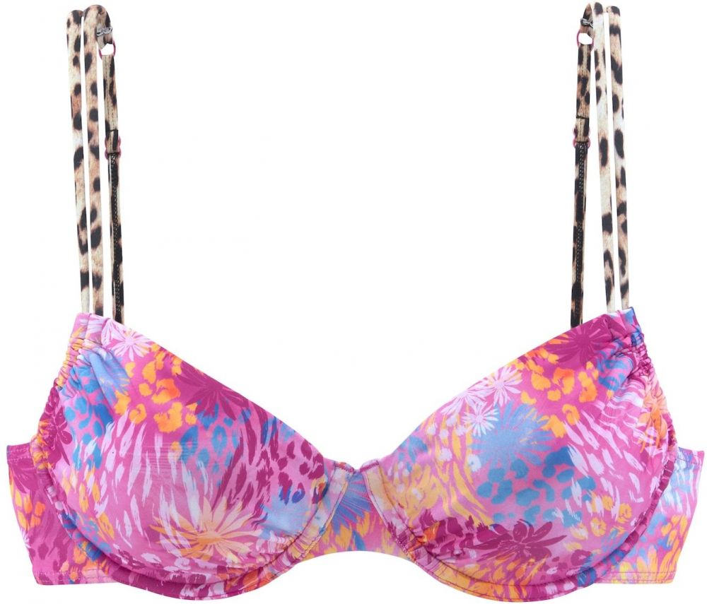 BUFFALO Bikinový top  zmiešané farby / ružová
