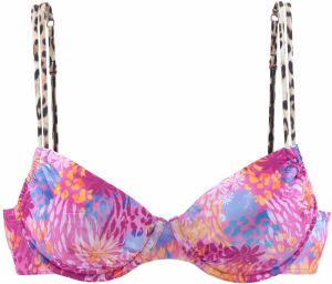 BUFFALO Bikinový top  zmiešané farby / ružová
