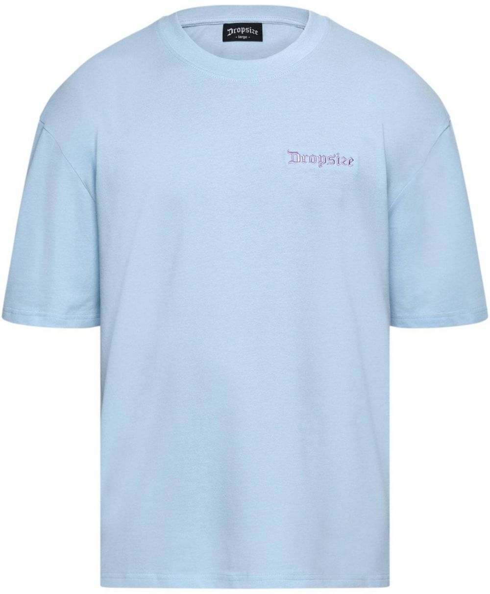 Dropsize Tričko  svetlomodrá / fialová