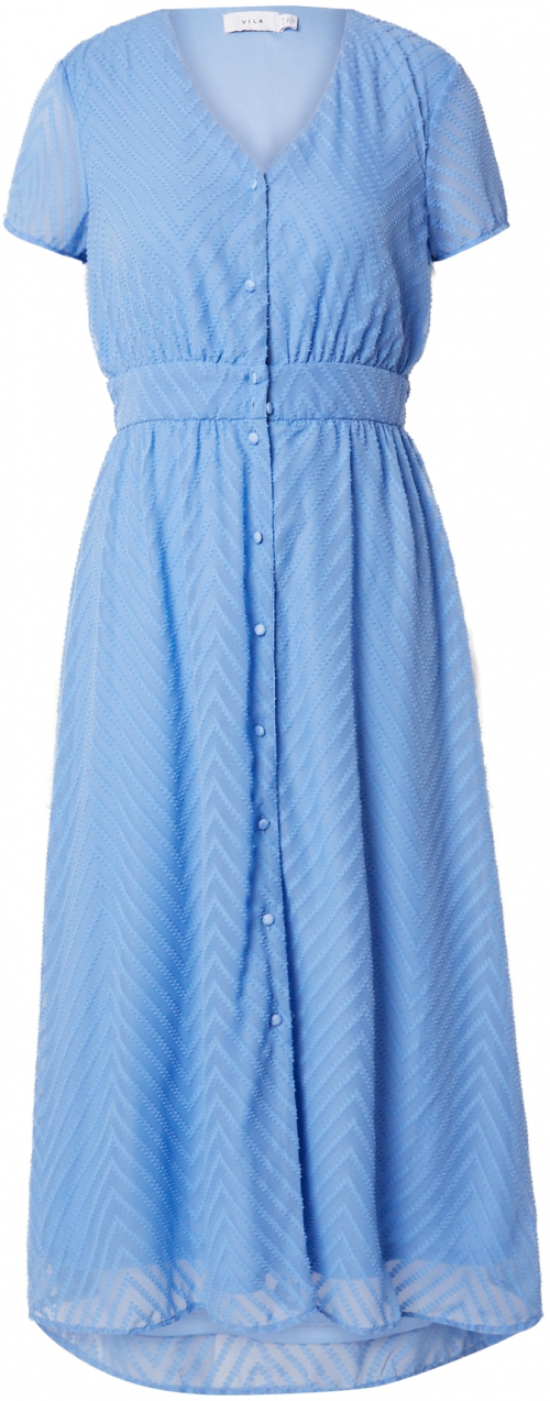 VILA Košeľové šaty 'VIMICHELLE'  svetlomodrá