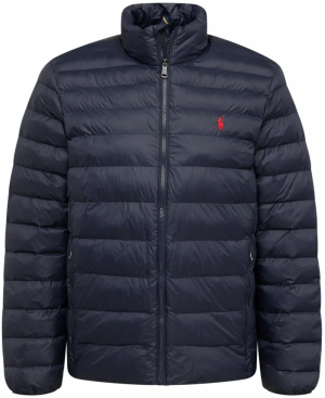Polo Ralph Lauren Prechodná bunda 'TERRA'  námornícka modrá / červená