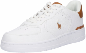 Polo Ralph Lauren Nízke tenisky 'MASTERS CRT'  hnedá / šedobiela