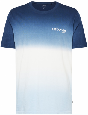 QS Tričko  námornícka modrá / biela