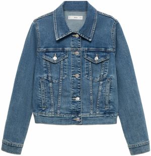 MANGO Prechodná bunda 'VICKY'  modrá denim