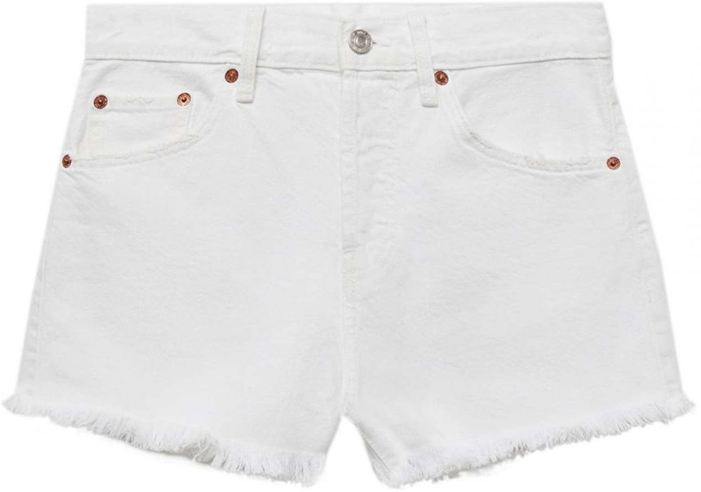 MANGO Džínsy 'ELENA'  biely denim