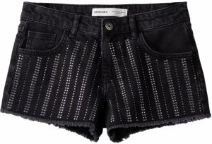 Bershka Džínsy  čierny denim