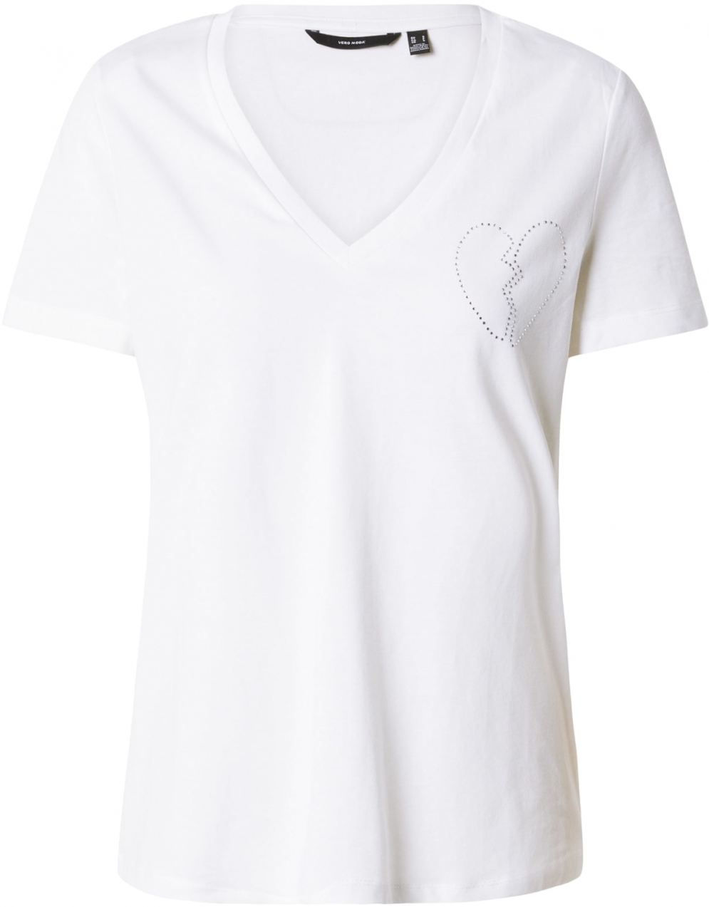 VERO MODA Tričko 'VMRIGA VANESSA'  šedobiela