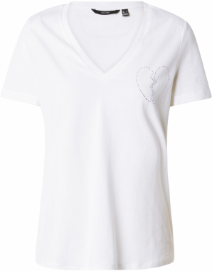 VERO MODA Tričko 'VMRIGA VANESSA'  šedobiela