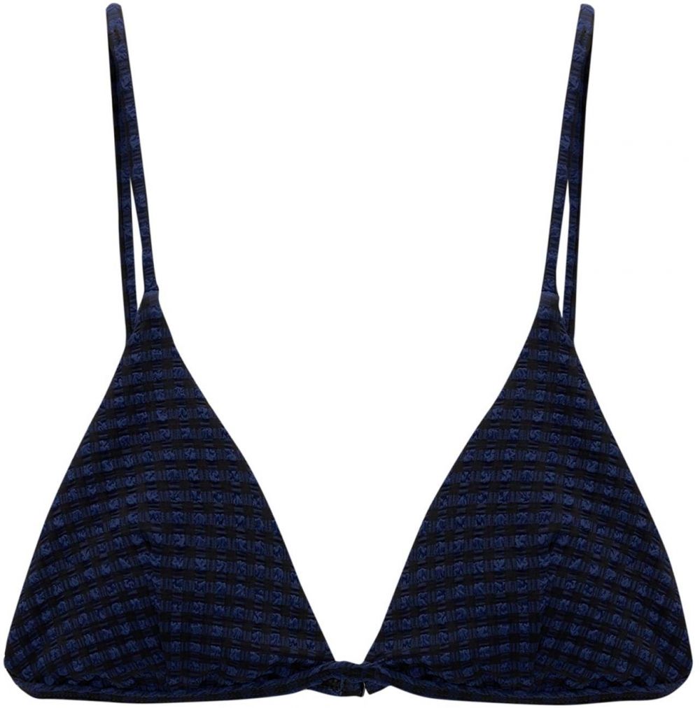Pull&Bear Bikinový top  enciánová / čierna